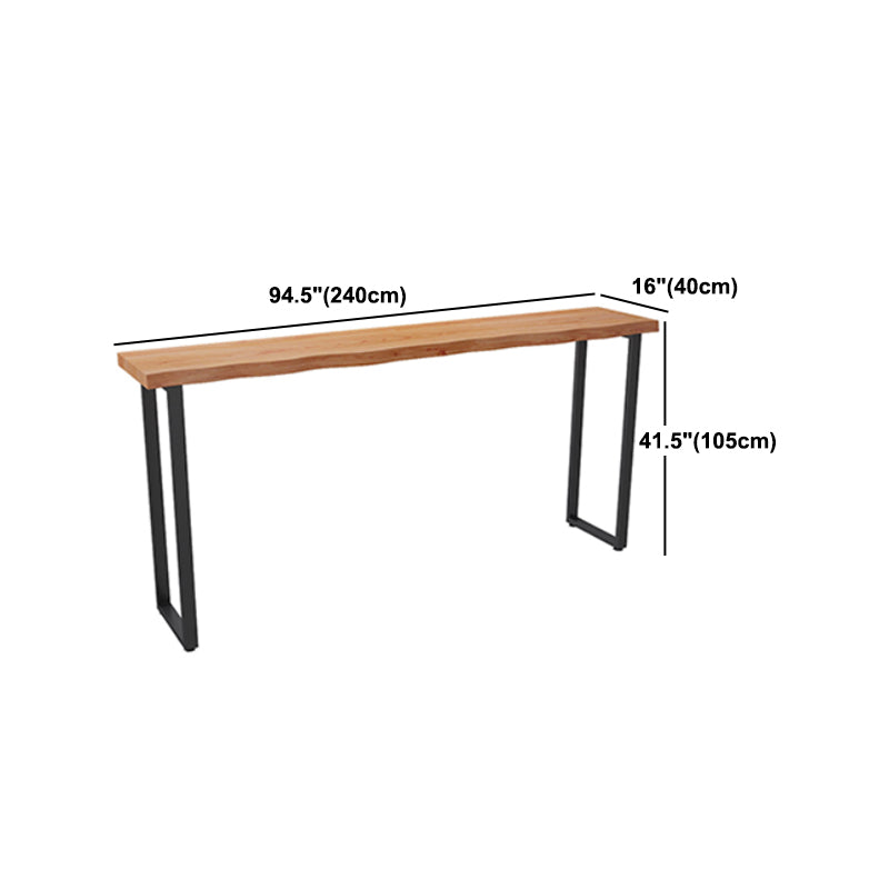 Modern 1/4 Pieces Bar Table Set Rectangle Pine Wood Counter Table with Stools for Balcony Clearhalo 'Bar Furniture' 'furn' 'furn_home_bar_bar_sets' 'Furniture' 'Home Bars & Bar Sets' 'home_bar_bar_sets' 'Kitchen & Dining Furniture' 5781317