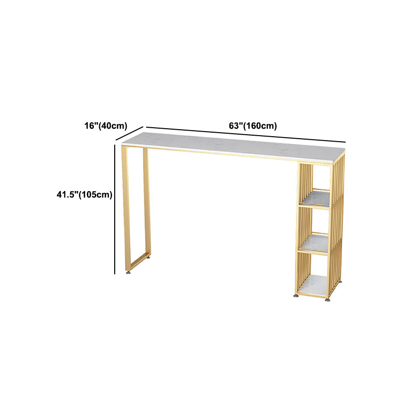 Faux Marble Bar Table Set Glam Rectangle 1/2/3 Pieces Counter Table Clearhalo 'Bar Furniture' 'furn' 'furn_home_bar_bar_sets' 'Furniture' 'Home Bars & Bar Sets' 'home_bar_bar_sets' 'Kitchen & Dining Furniture' 5781404