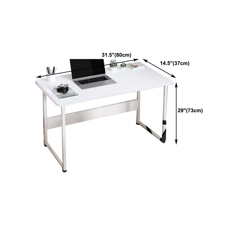 Contemporary Office Desk Rectangular Gaming Desk with Metal Legs Clearhalo 'furn' 'furn_office_desk' 'Furniture' 'Office Desks' 'Office Furniture' 'office_desk' 5781423