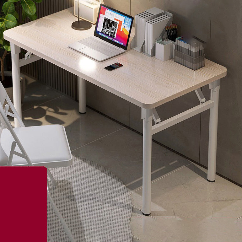 29.5" H Rectangular Writing Desk Contemporary Wood Office Desk White Clearhalo 'furn' 'furn_office_desk' 'Furniture' 'Office Desks' 'Office Furniture' 'office_desk' 5781633