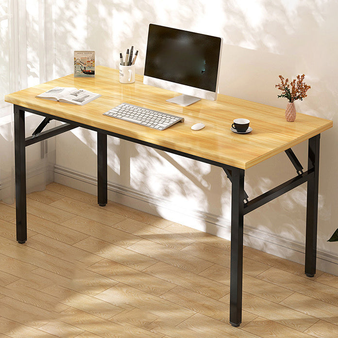 29.5" H Rectangular Writing Desk Contemporary Wood Office Desk Nut-Brown Clearhalo 'furn' 'furn_office_desk' 'Furniture' 'Office Desks' 'Office Furniture' 'office_desk' 5781636