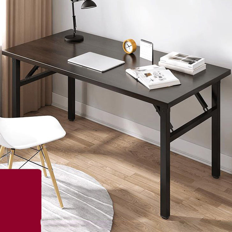 29.5" H Rectangular Writing Desk Contemporary Wood Office Desk Black Clearhalo 'furn' 'furn_office_desk' 'Furniture' 'Office Desks' 'Office Furniture' 'office_desk' 5781637