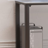 MODERNA DESCIO DI SCRITTURA LASTANTE L Home Office con gambe metalliche