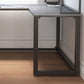 MODERNA DESCIO DI SCRITTURA LASTANTE L Home Office con gambe metalliche