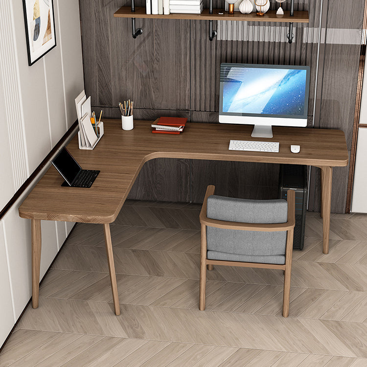 Scrivania per uffici a forma di L semplice da 29,6 pollici per la casa per camera da letto e soggiorno