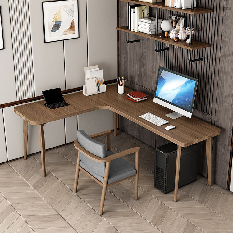 Scrivania per uffici a forma di L semplice da 29,6 pollici per la casa per camera da letto e soggiorno
