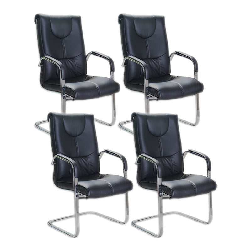 Sedia moderna sedia a bracciola a bracciola sedia in pelle posteriore alta