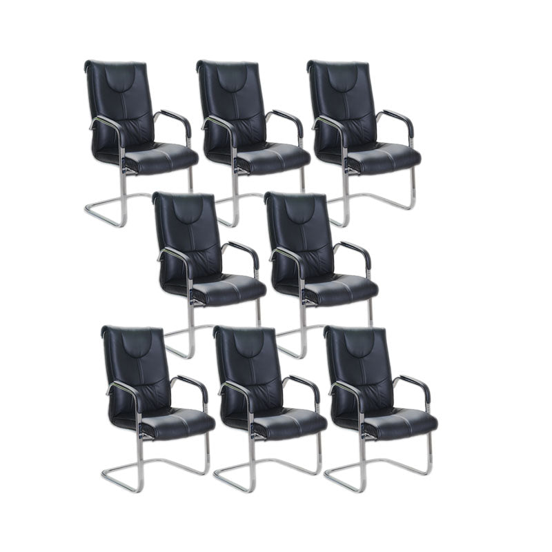 Sedia moderna sedia a bracciola a bracciola sedia in pelle posteriore alta