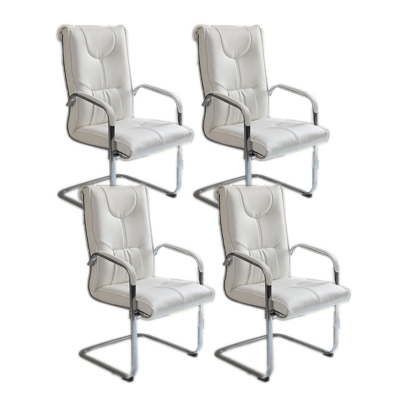 Sedia moderna sedia a bracciola a bracciola sedia in pelle posteriore alta