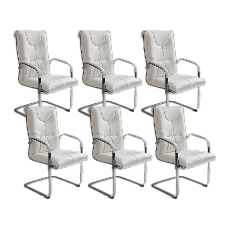 Sedia moderna sedia a bracciola a bracciola sedia in pelle posteriore alta