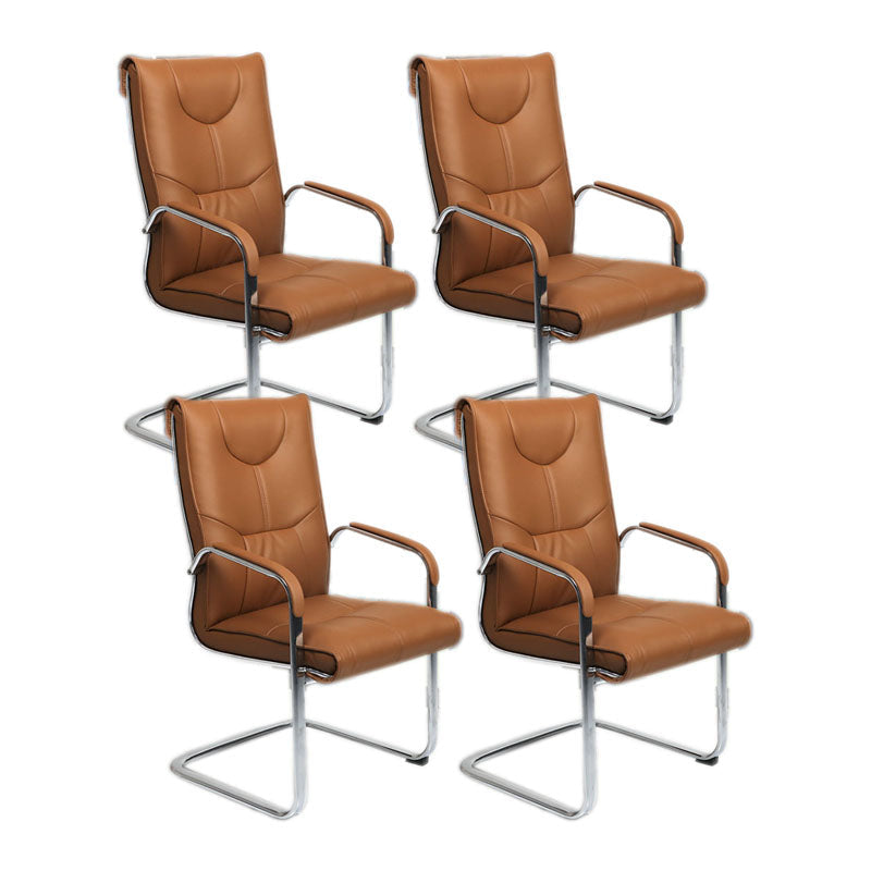 Sedia moderna sedia a bracciola a bracciola sedia in pelle posteriore alta