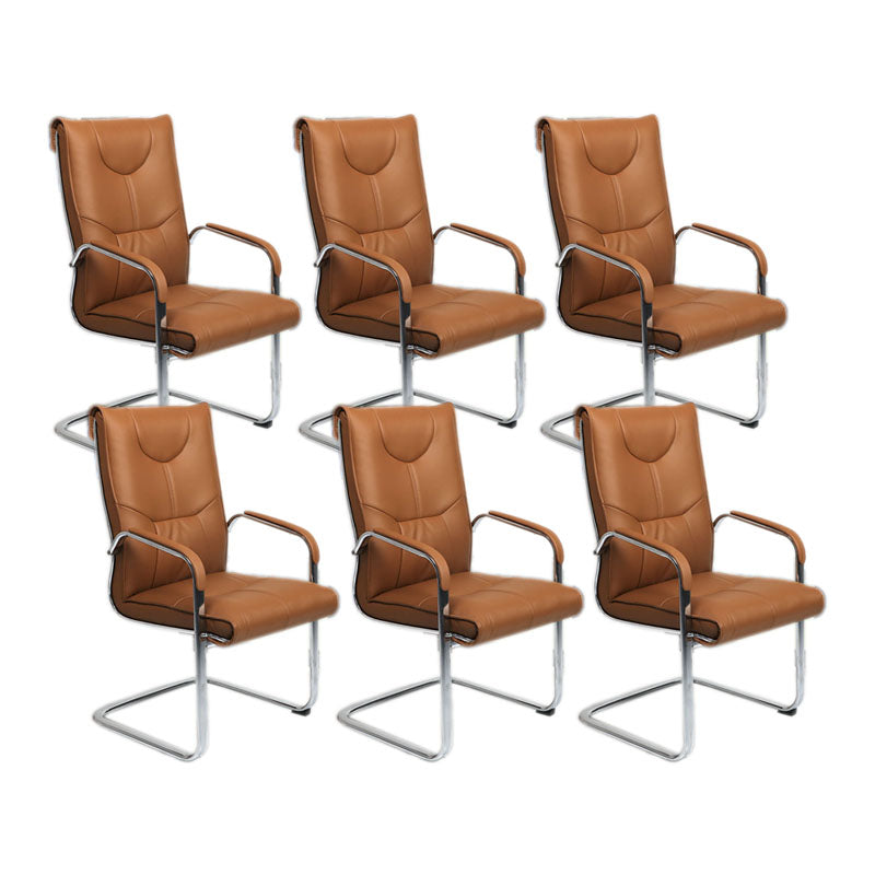 Sedia moderna sedia a bracciola a bracciola sedia in pelle posteriore alta