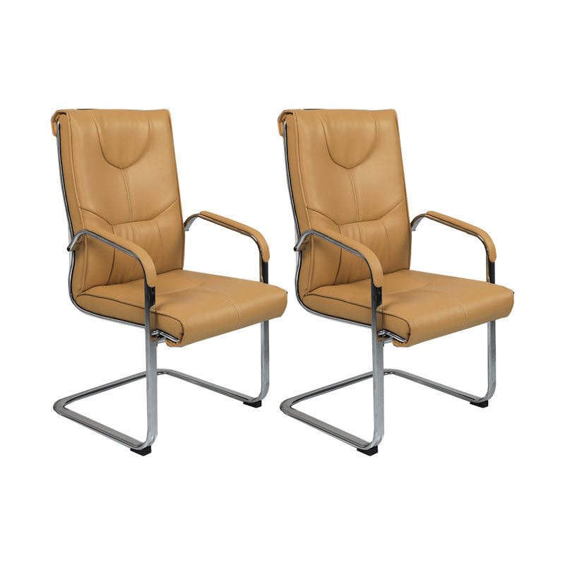 Sedia moderna sedia a bracciola a bracciola sedia in pelle posteriore alta