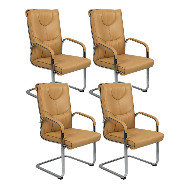 Sedia moderna sedia a bracciola a bracciola sedia in pelle posteriore alta