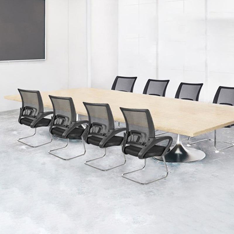 Nessuna sedia da scrivania a braccia fissa a braccia fissa sedia posteriore traspirante