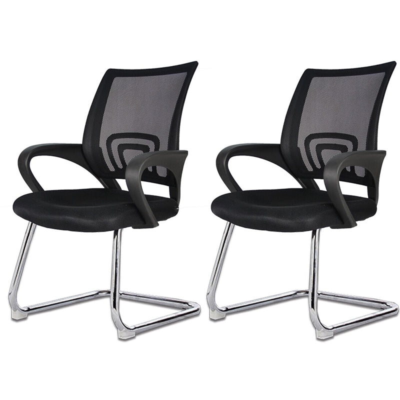 Nessuna sedia da scrivania a braccia fissa a braccia fissa sedia posteriore traspirante