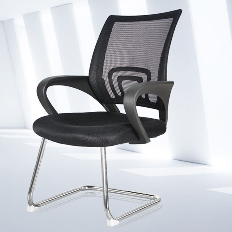 Nessuna sedia da scrivania a braccia fissa a braccia fissa sedia posteriore traspirante
