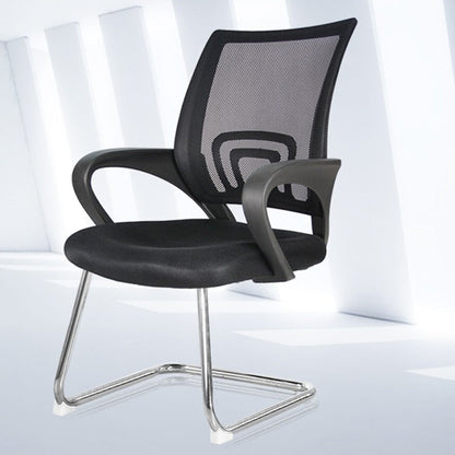 Nessuna sedia da scrivania a braccia fissa a braccia fissa sedia posteriore traspirante