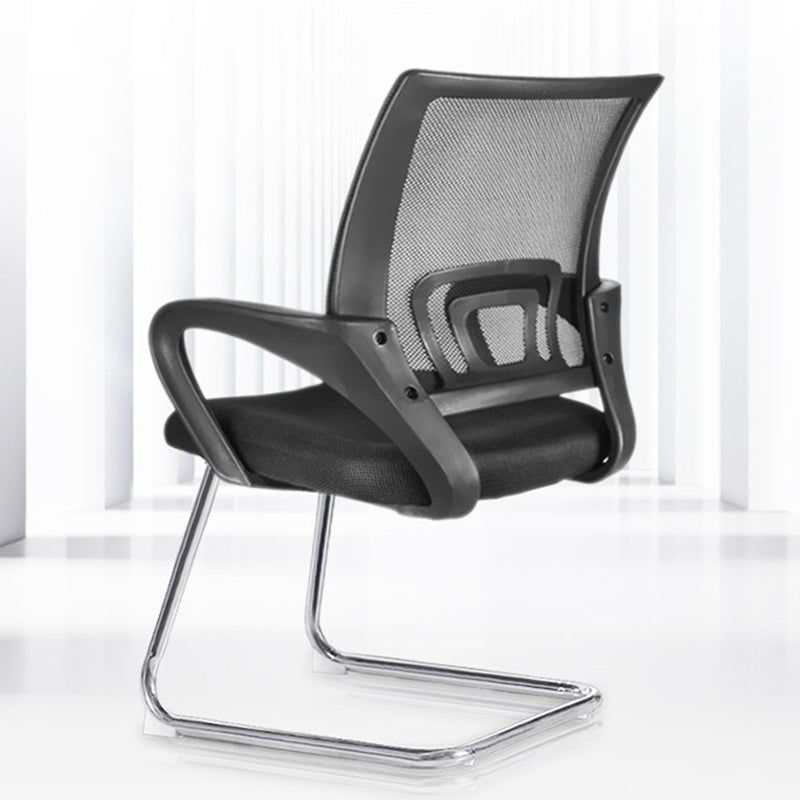 Nessuna sedia da scrivania a braccia fissa a braccia fissa sedia posteriore traspirante