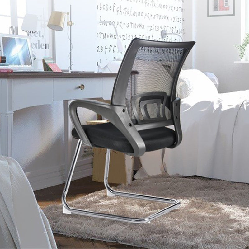 Nessuna sedia da scrivania a braccia fissa a braccia fissa sedia posteriore traspirante