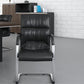 No Wheels Modern Conference Chair Fixed Arms Leather Management Conference Chair Clearhalo 'furn' 'furn_office_chair' 'Furniture' 'Office Chairs' 'Office Furniture' 'office_chair' 5782080