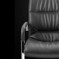 No Wheels Modern Conference Chair Fixed Arms Leather Management Conference Chair Clearhalo 'furn' 'furn_office_chair' 'Furniture' 'Office Chairs' 'Office Furniture' 'office_chair' 5782087