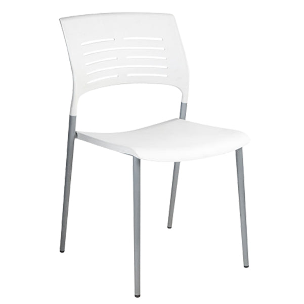 Chaise de bureau rembourrée sans bras Plastique Plastic Modern Office Chaise