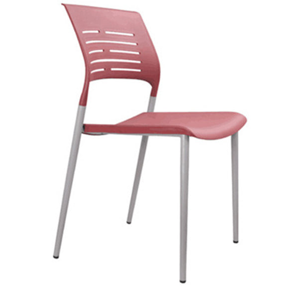 Chaise de bureau rembourrée sans bras Plastique Plastic Modern Office Chaise