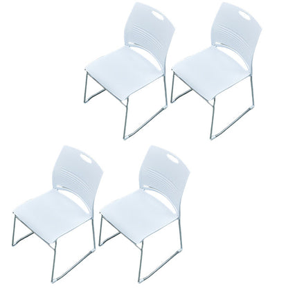 Pas de chaise de bureau moderne de roues chaise de bureau rembourrée sans bras