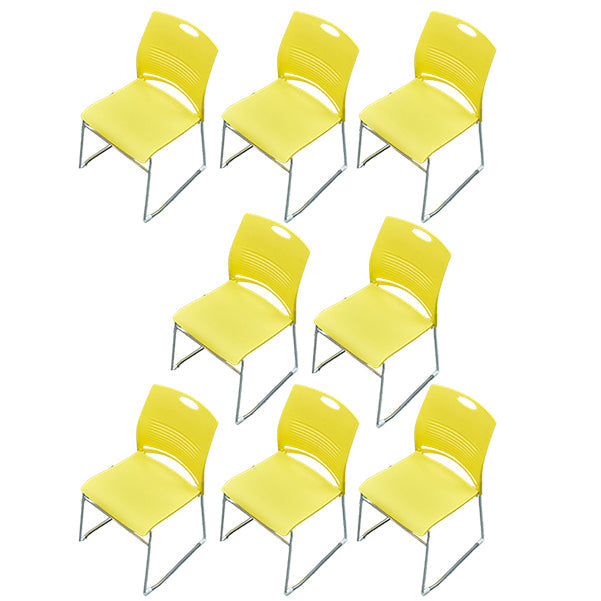 Pas de chaise de bureau moderne de roues chaise de bureau rembourrée sans bras