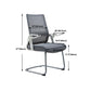 White Frame Office Chair Adjustable Arms Swivel Mesh Office Chair Clearhalo 'furn' 'furn_office_chair' 'Furniture' 'Office Chairs' 'Office Furniture' 'office_chair' 5782368