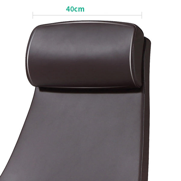 Moderne vaste armen Swivel stoel Chrome frame lederen management stoel