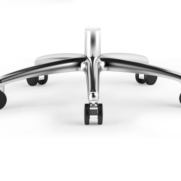 Moderne vaste armen Swivel stoel Chrome frame lederen management stoel