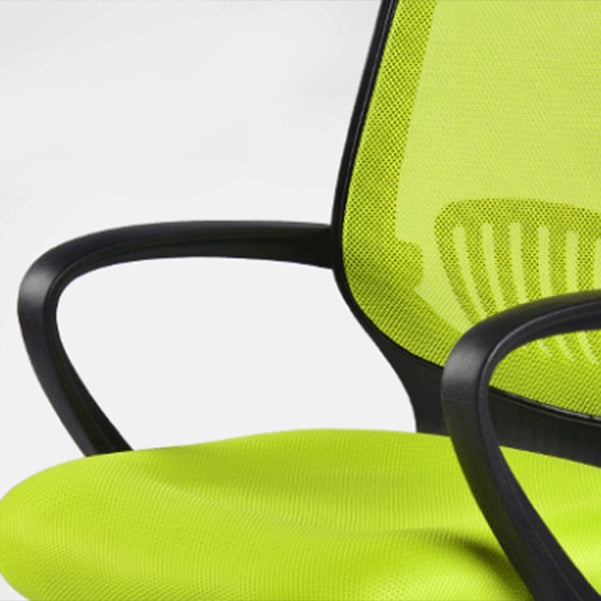 Chaise de bureau en acier à bras fixes chaise de bureau de support lombaire moderne