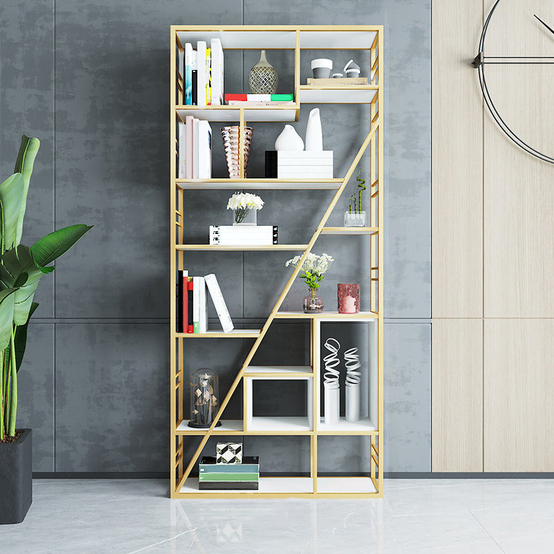 Libreria moderna di libreria in metallo da 10 "W con scaffali