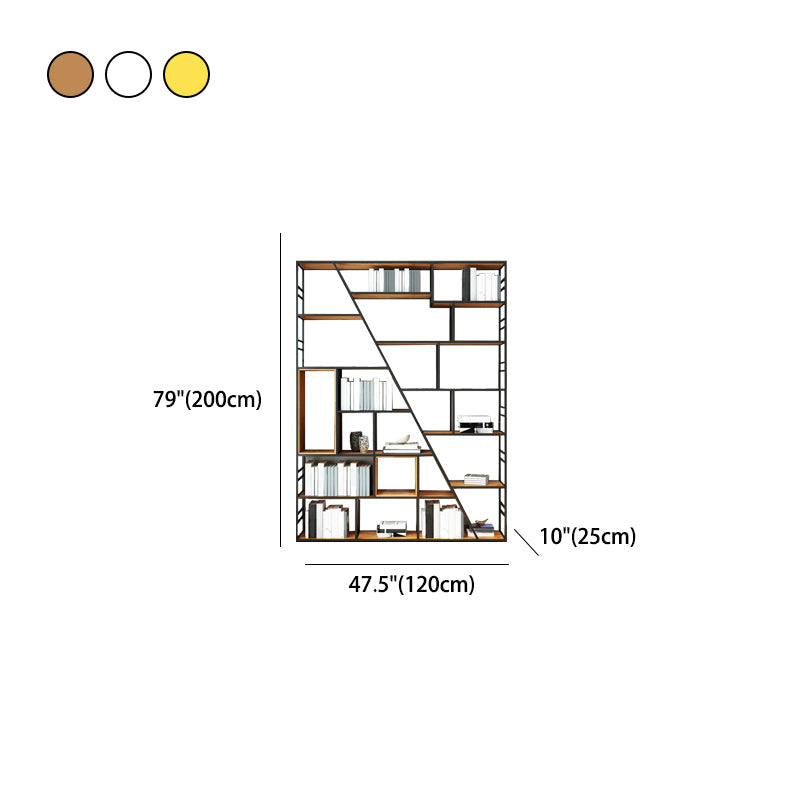 Libreria moderna di libreria in metallo da 10 "W con scaffali