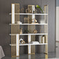 12 "W Open opslag boekenkast goud metalen frame boekenplank met planken