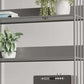 Modern Open Storage Bookcase 12" W Iron Frame Bookshelf with Shelves Clearhalo 'Bookcases' 'furn' 'furn_bookcases' 'Furniture' 'Office Furniture' 5782610