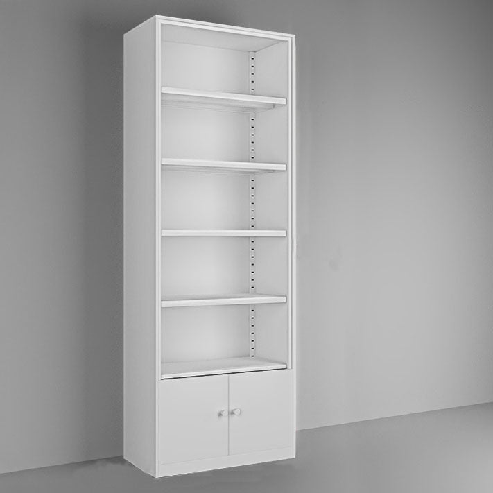 Estantería de almacenamiento cerrado moderno estantería de metal blanco/blanco con estantes