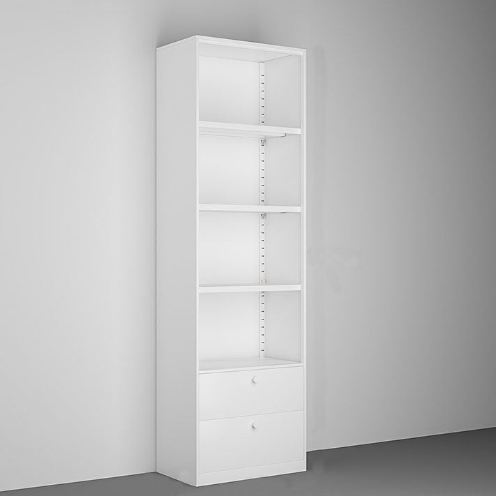 Estantería de almacenamiento cerrado moderno estantería de metal blanco/blanco con estantes