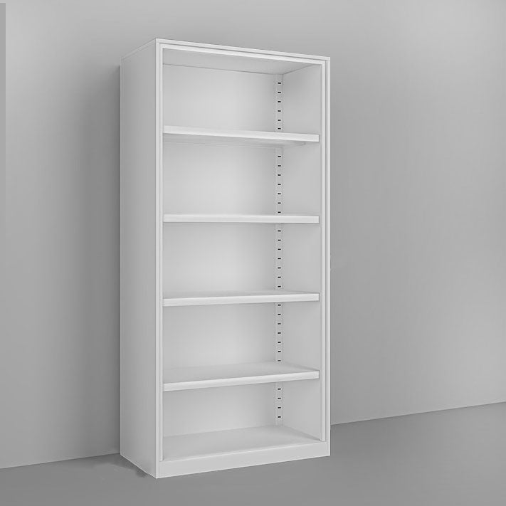 Estantería de almacenamiento cerrado moderno estantería de metal blanco/blanco con estantes