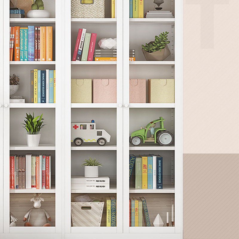 Estantería de almacenamiento cerrado moderno estantería de metal blanco/blanco con estantes