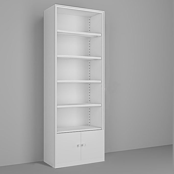 Estantería de almacenamiento cerrado moderno estantería de metal blanco/blanco con estantes
