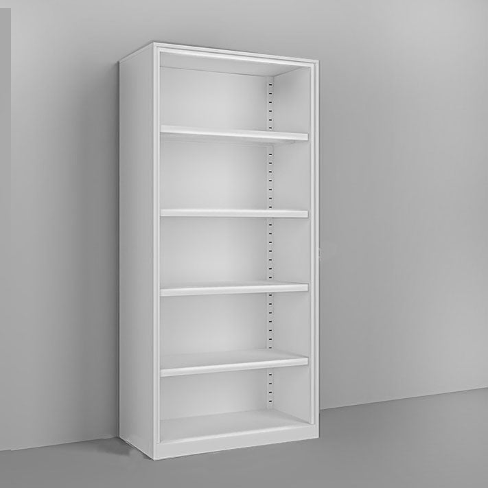 Estantería de almacenamiento cerrado moderno estantería de metal blanco/blanco con estantes