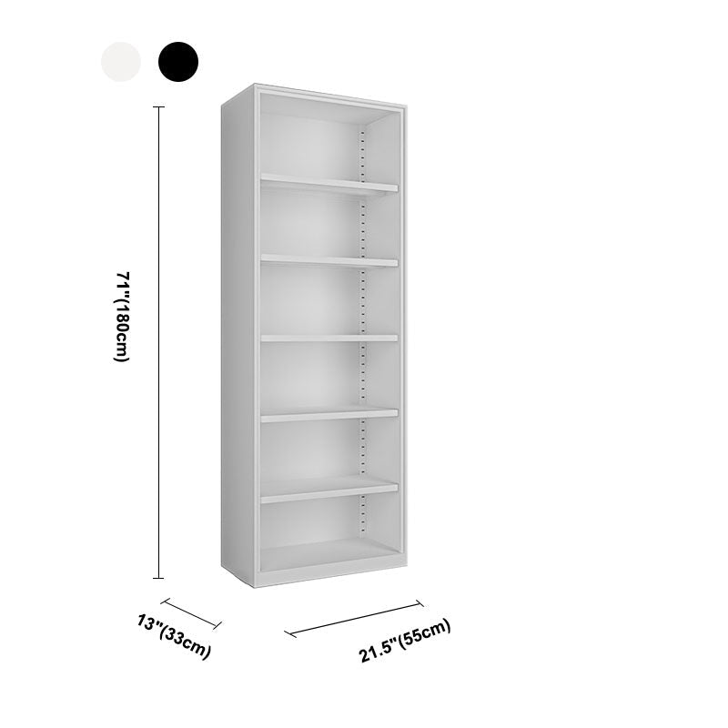 Estantería de almacenamiento cerrado moderno estantería de metal blanco/blanco con estantes