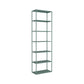 9.8" W Modern Open Storage Bookcase Metal Bookshelf with Shelves