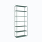9.8" W Modern Open Storage Bookcase Metal Bookshelf with Shelves