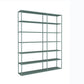 9.8" W Modern Open Storage Bookcase Metal Bookshelf with Shelves