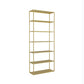 9.8" W Modern Open Storage Bookcase Metal Bookshelf with Shelves