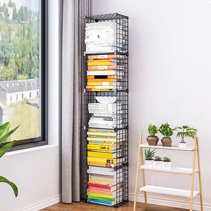 Contemporary Geometric Book Shelf 8.66" Wide Metal Shelf Bookcase Clearhalo 'Bookcases' 'furn' 'furn_bookcases' 'Furniture' 'Office Furniture' 5782713